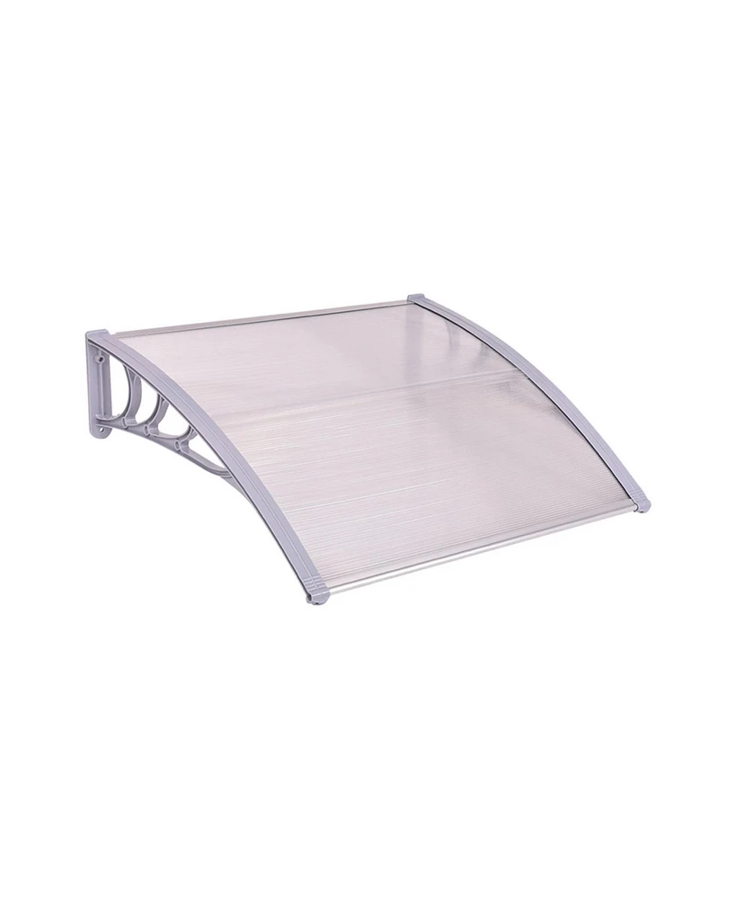 Slickblue Outdoor Polycarbonate Front Door Window Awning Canopy