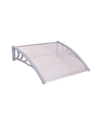 Slickblue Outdoor Polycarbonate Front Door Window Awning Canopy