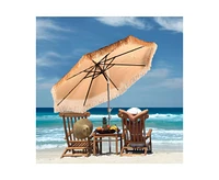 Aoodor 9FT Patio Umbrella Thatch Outdoor Umbrella