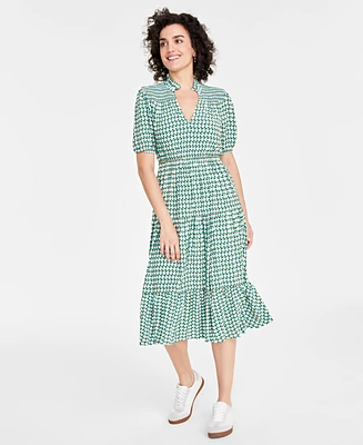 On 34th Women's Printed Tiered Midi Dresss, Created for Macy's