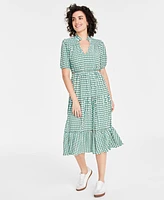 On 34th Women's Printed Tiered Midi Dresss, Created for Macy's