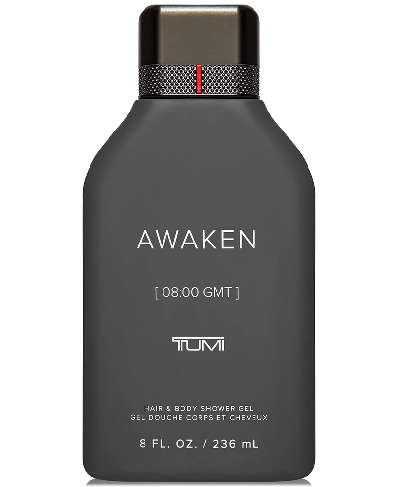 Tumi Men's Awaken [08:00 Gmt] Hair & Body Shower Gel, 8 oz.