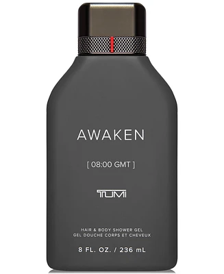 Tumi Men's Awaken [08:00 Gmt] Hair & Body Shower Gel, 8 oz.