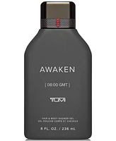 Tumi Men's Awaken [08:00 Gmt] Hair & Body Shower Gel, 8 oz.