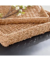 Napa Home & Garden Seagrass Rectangular Trays St/2