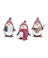 Slickblue Musical Penguin Figurine (Set of 3)