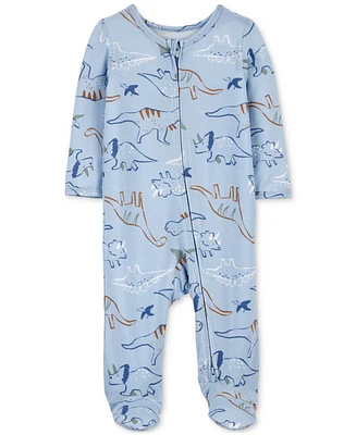 Carter's Baby 2-Way Zip-Up PurelySoft Sleep & Play One-Piece Footed Pajamas