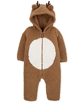 Carter's Baby Hooded Reindeer Faux-Sherpa Jumpsuit