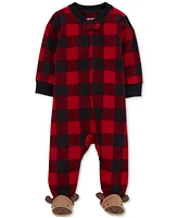 Carter's Baby One-Piece Plaid Fleece Zip-Up Sleep & Play Footed Pajamas