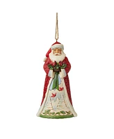 Jim Shore Holiday Santa Holding Cardinal Ornament