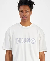 Hugo Boss Men's Relaxed Fit Short Sleeve Crewneck Logo Graphic T-Shirt