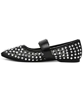 Dv Dolce Vita Women's Mellie Buckle Strap Mesh Mary Jane Flats