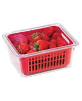 Oggi 8.75" x 6.75" x 3.75" Berry Container for Fridge