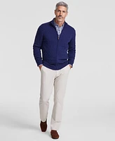 Club Room Men's Cable-Knit Full-Zip Sweater, Created for Macy's