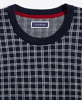 Club Room Men's Clean Check Merino Sweater, Created for Macy's