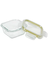 Sedona Kitchen 3-Piece Square Glass Food Storage Container Set