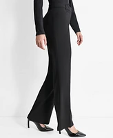 Dkny Women's Modern Fit Flat-Front Trousers