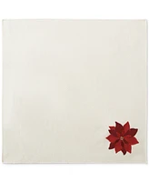 Elrene 4-Pc. Poinsettia Fabric Napkins Set, 17" x 17"