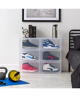 Iris 6 Pack Side Display Stackable Shoe Box