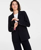 On 34th Women's Solid Boyfriend Blazer, Created for Macy's