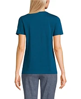 Lands' End Women's Petite Relaxed Supima Cotton Crew Neck T-Shirt