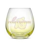 JoyJolt Hello Kitty and Friends Above the Clouds Stemless Drinking Glasses, Set of 4