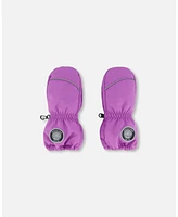 Deux par Girl Solid Mittens Purple - Toddler|Child