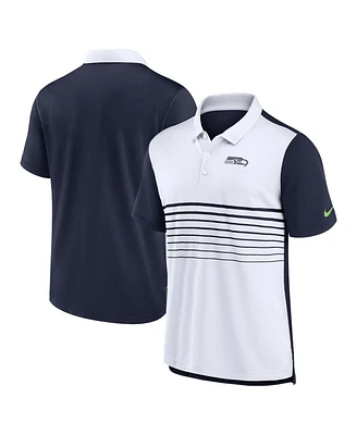 Nike Men's College Navy/White Seattle Seahawks Fashion Performance Polo