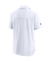 Nike Men's White Washington Commanders Sideline Lockup Performance Polo