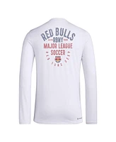 Adidas Men's White New York Red Bulls Local Stoic Long Sleeve T-Shirt