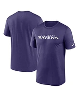 Nike Men's Purple Baltimore Ravens Legend Wordmark Performance T-Shirt