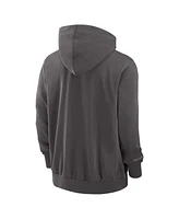 Nike Men's Charcoal Texas Rangers Authentic Collection Travel Player Performance Full-Zip Hoodie