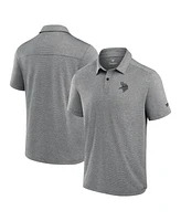 Fanatics Men's Gray Minnesota Vikings Front Office Tech Polo Shirt