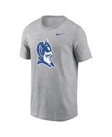 Nike Men's Heather Gray Duke Blue Devils Primetime Evergreen Alternate Logo T-Shirt