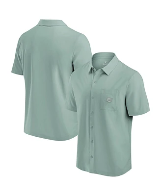 Fanatics Men's Mint Miami Dolphins Front Office Button-Up Shirt