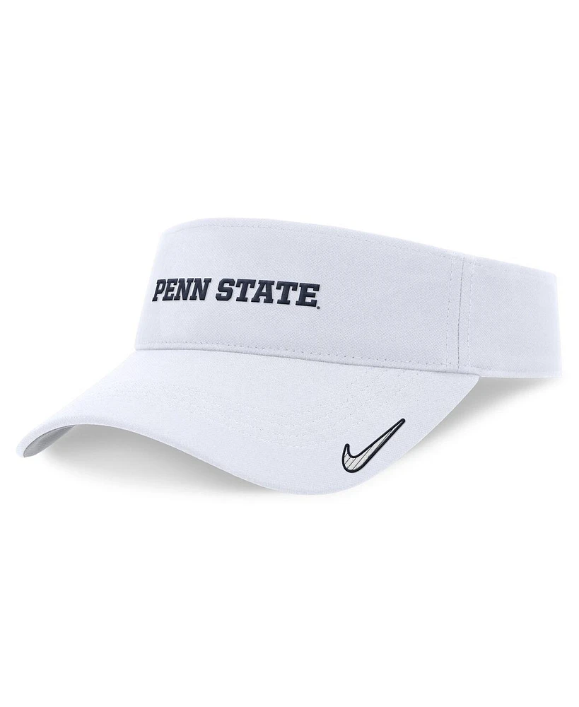 Nike Men's and Women's White Penn State Nittany Lions 2024 Sideline Fit Ace Visor