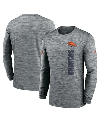 Nike Men's Denver Broncos 2024 Sideline Velocity Performance Long Sleeve T-Shirt