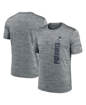 Nike Men's Gray New England Patriots 2024 Sideline Velocity Performance T-Shirt