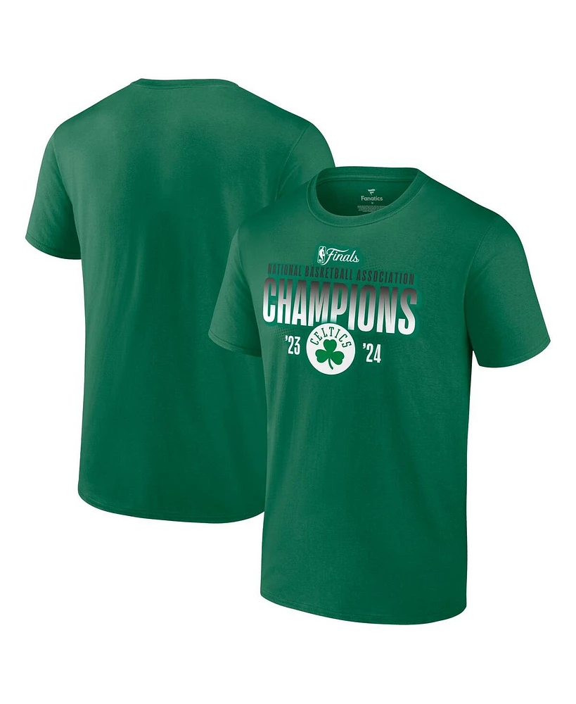 Fanatics Men's Kelly Green Boston Celtics 2024 Nba Finals Champions Blocked Shot T-Shirt