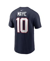 Nike Men's Drake Maye Navy New England Patriots 2024 Nfl Draft First Round Pick Name Number T-Shirt