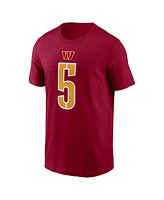 Nike Men's Jayden Daniels Burgundy Washington Commanders 2024 Nfl Draft First Round Pick Name Number T-Shirt