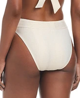 Bar Iii Women's V-Waist High-Leg Bikini Bottoms