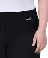 Ny Collection Plus Scuba Crepe Ankle Pant