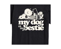 Hybrid Apparel Peanuts Dog Mens Short Sleeve Tee