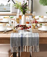 Design Imports Braided Stripe Table Runner