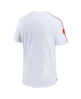 Nike Men's White Kansas City Chiefs 2024 Sideline Coach Uv Performance T-Shirt