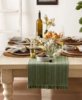 Design Imports Variegated Fringe Table Runner