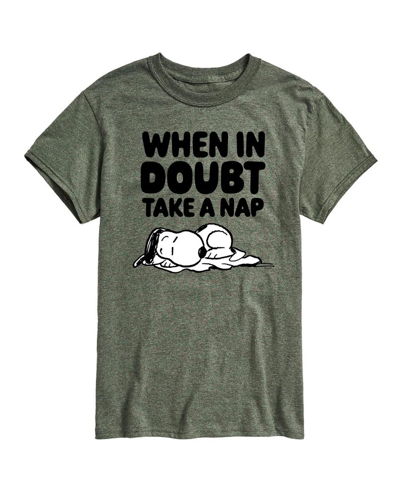 Hybrid Apparel Peanuts Nap Mens Short Sleeve Tee