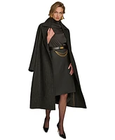 Donna Karan New York Women's Belted Scarf-Wrap Coat