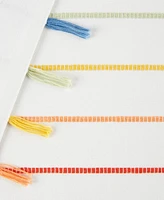 Design Imports Stripe Tassel Table Runner 14x108